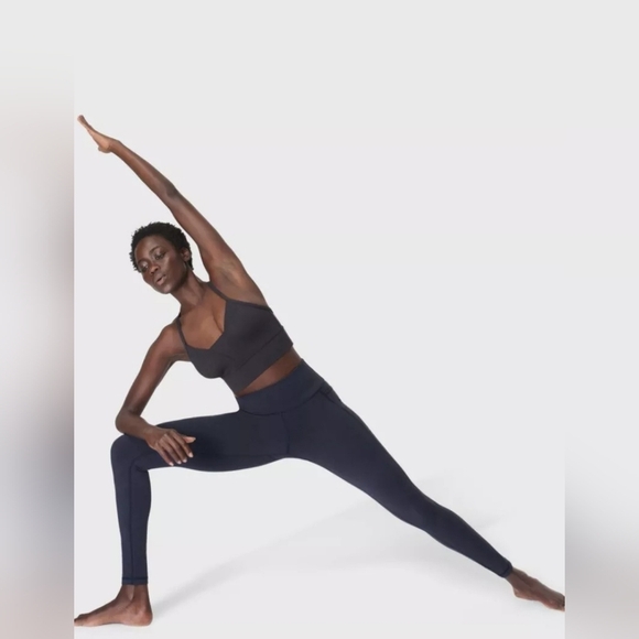 SWEATY BETTY The Super Sculpt 7/8 Yoga Leggings in Grey/Black SzSmall - Picture 3 of 8